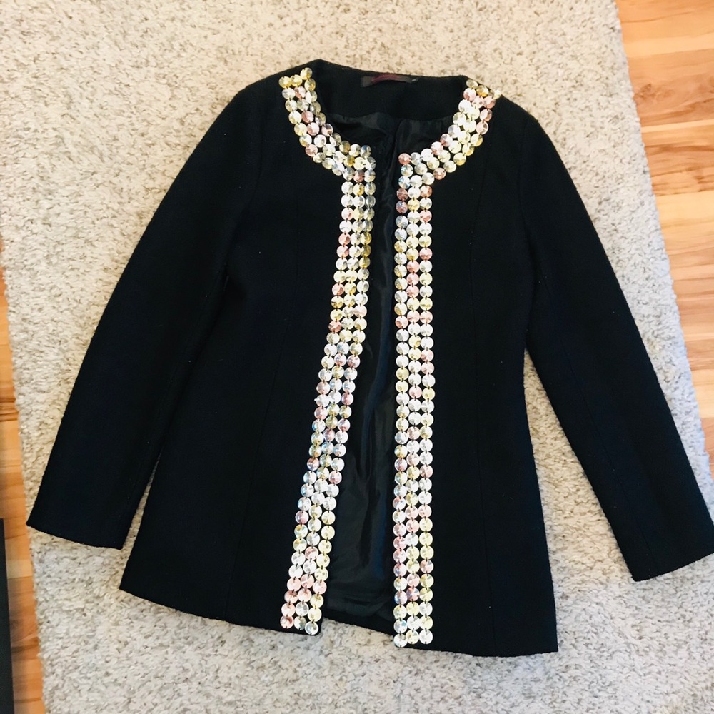 Petite Embellished Trench Coat EXCLUSIVE